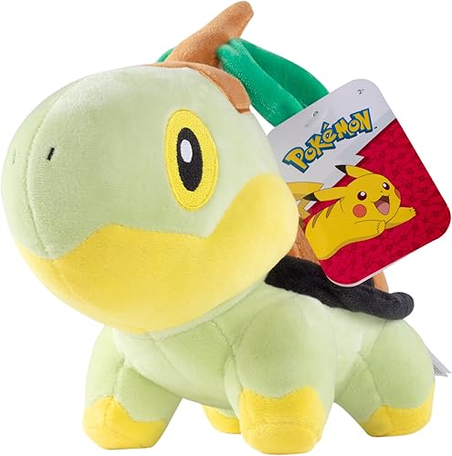 Miniatura 2 de Pokémon Turtwig - Peluche de 8 pulgadas, con licencia oficial, figura de inicio de diamantes y perlas, auténtico juguete de peluche suave, regalo de
