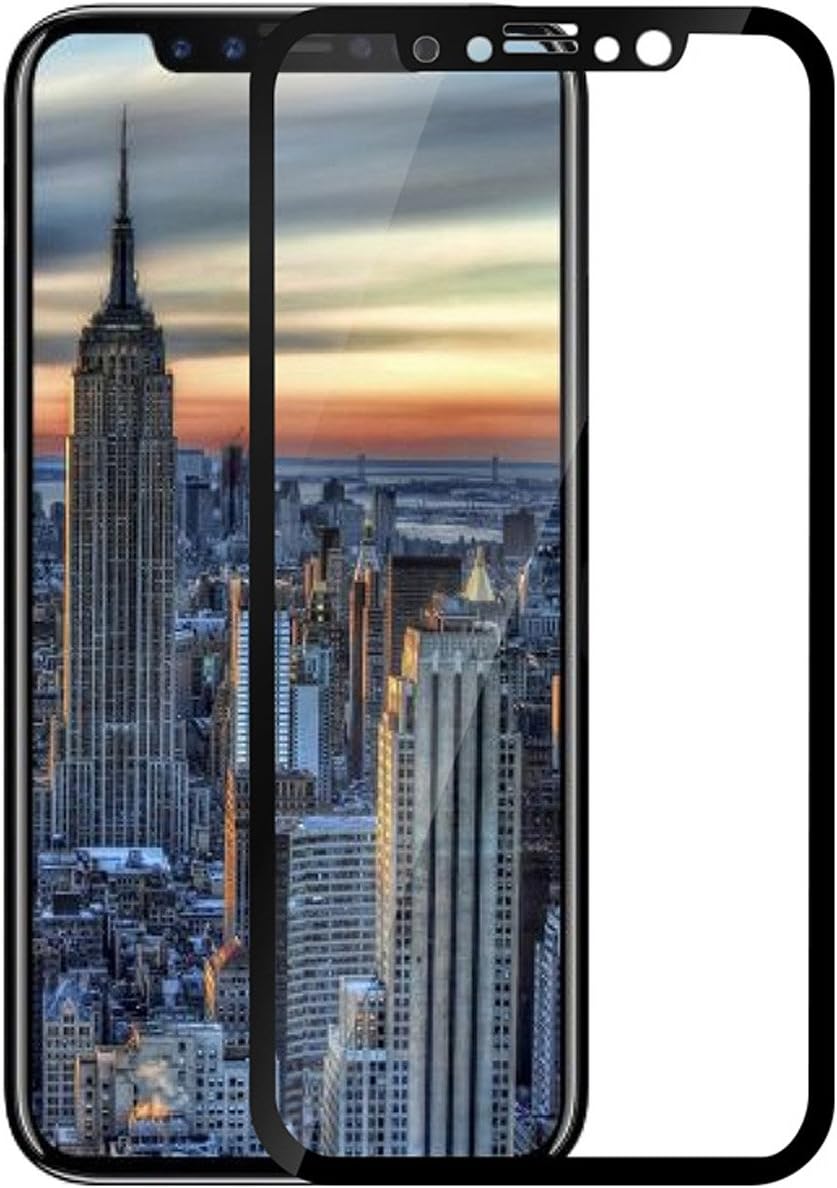 Tempered Glass for Apple iPhone/iPhone 10 5.8 inch Curved Glass Screen Screen Protector Curved, black