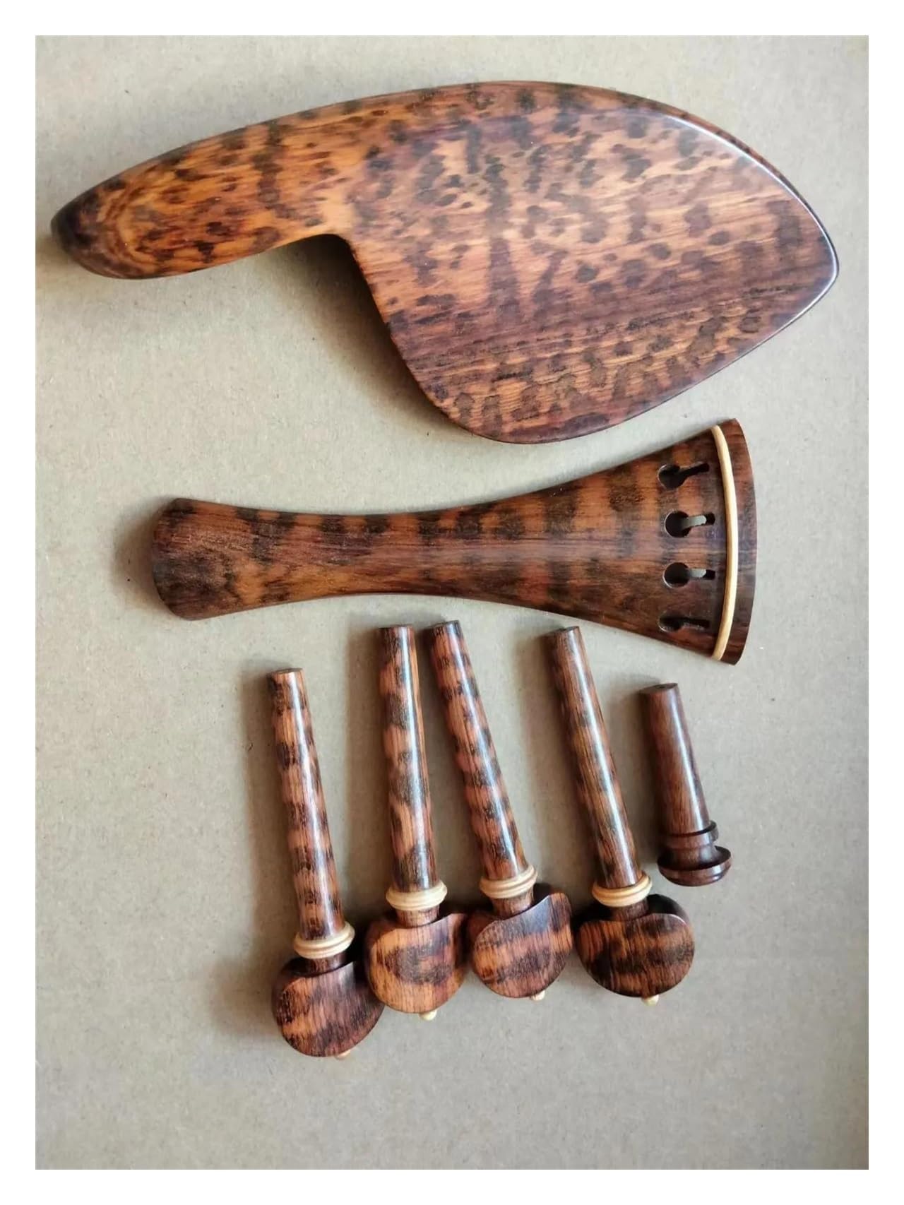 Amazon | 1 セット新しいバイオリン部品 4/4 スネークウッド