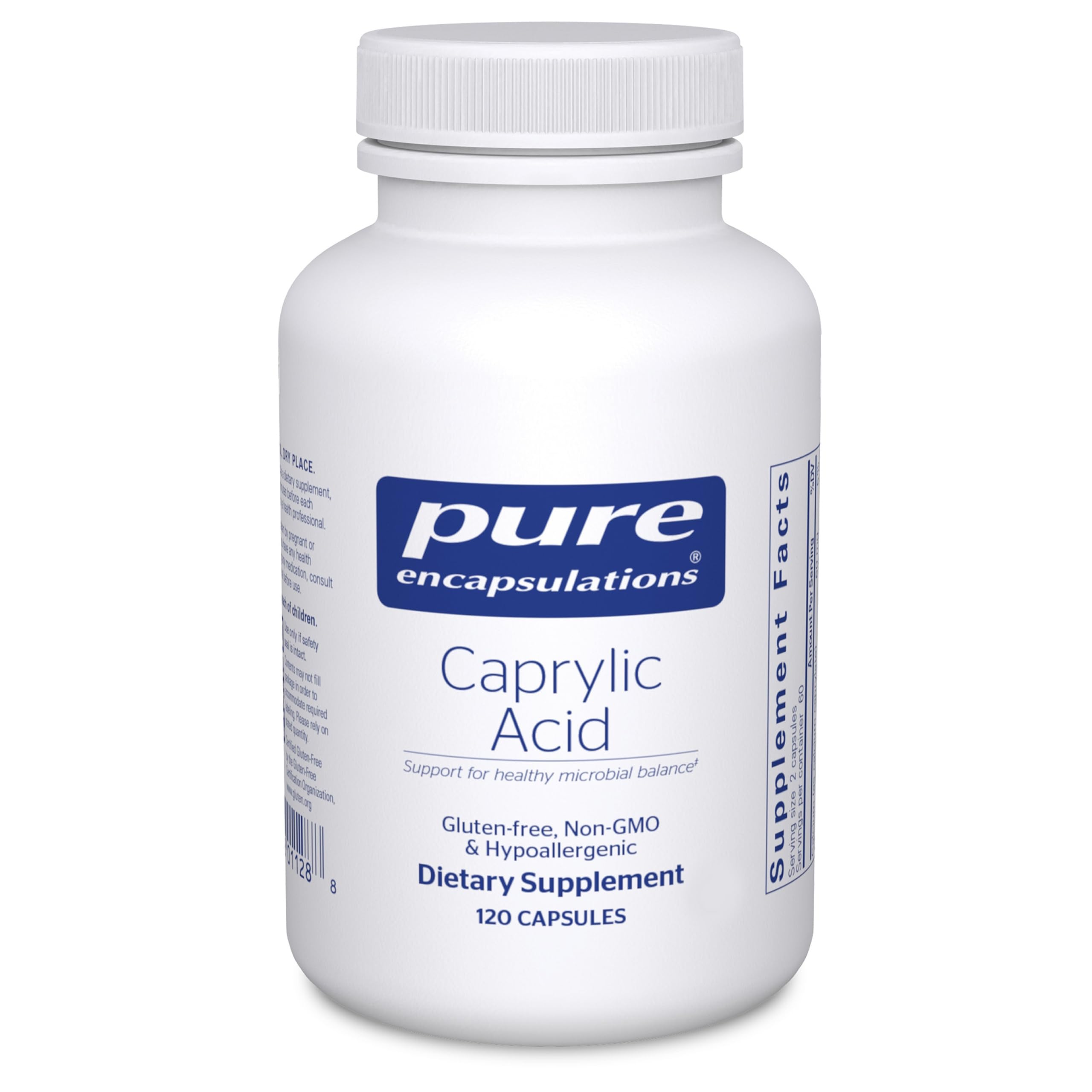Pure EncapsulationsCaprylic Acid | Supplement for Gut and Digestive Health, GI Balance, Gastrointestinal Support, and Intestinal Health* | 120 Capsules