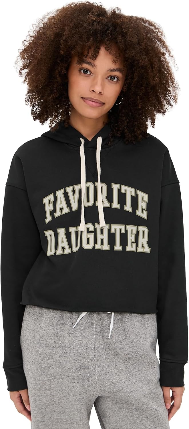 Favorite Daughter Women's The Cropped Collegiate Hoodie