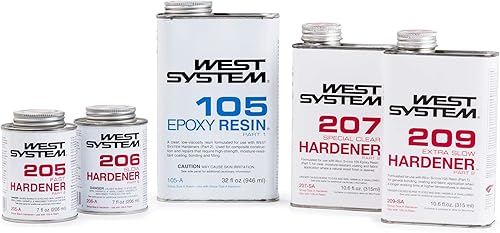 Miniatura 3 de West System 105A resina epoxi cuarto de galón