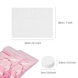 Classycoo Compressed Towel 200 PCS Mini Tablets Disposable Portable Face Towel Cotton Coin Tissue for Travel, Camping, Hiking, Sport, Beauty Salon, Home Hand Wipes and Other Outdoor Activities Pink