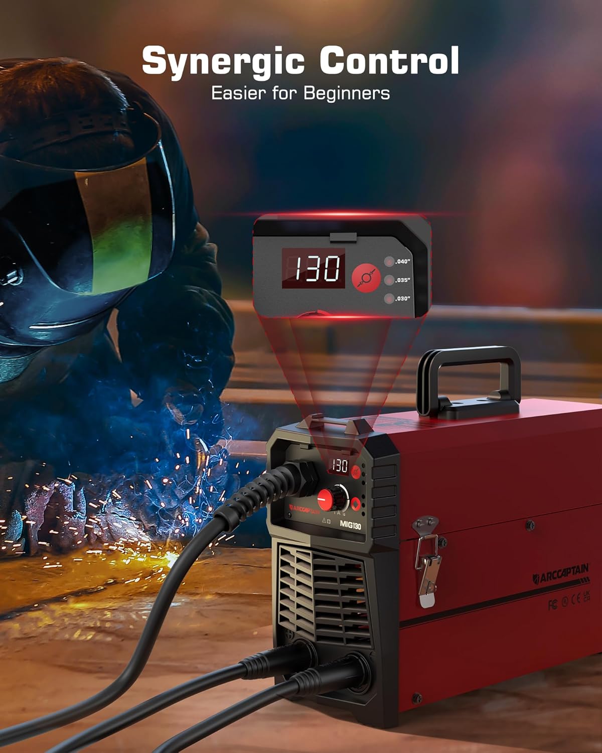 ARCCAPTAIN 130A MIG Welder, 110V Flux Core MIG Nepal Ubuy