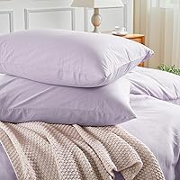 Vista 198 de NEXHOME PRO Funda de edredón Twin XL 100% algodón lavado, transpirable, duradera, texturizada, similar al lino, juego de ropa de cama para el hogar