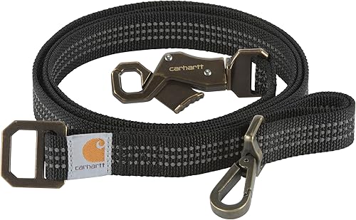 Carhartt Pet - Correa totalmente ajustable para perros, costuras reflectantes para visibilidad, L