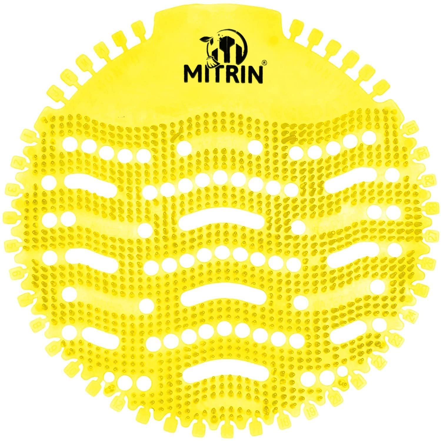 Mitrin Urinal Mat Urinal Mat for Toilet, (Pack of 10) Lemon Fragrance Urinal Screen Mat, Toilet