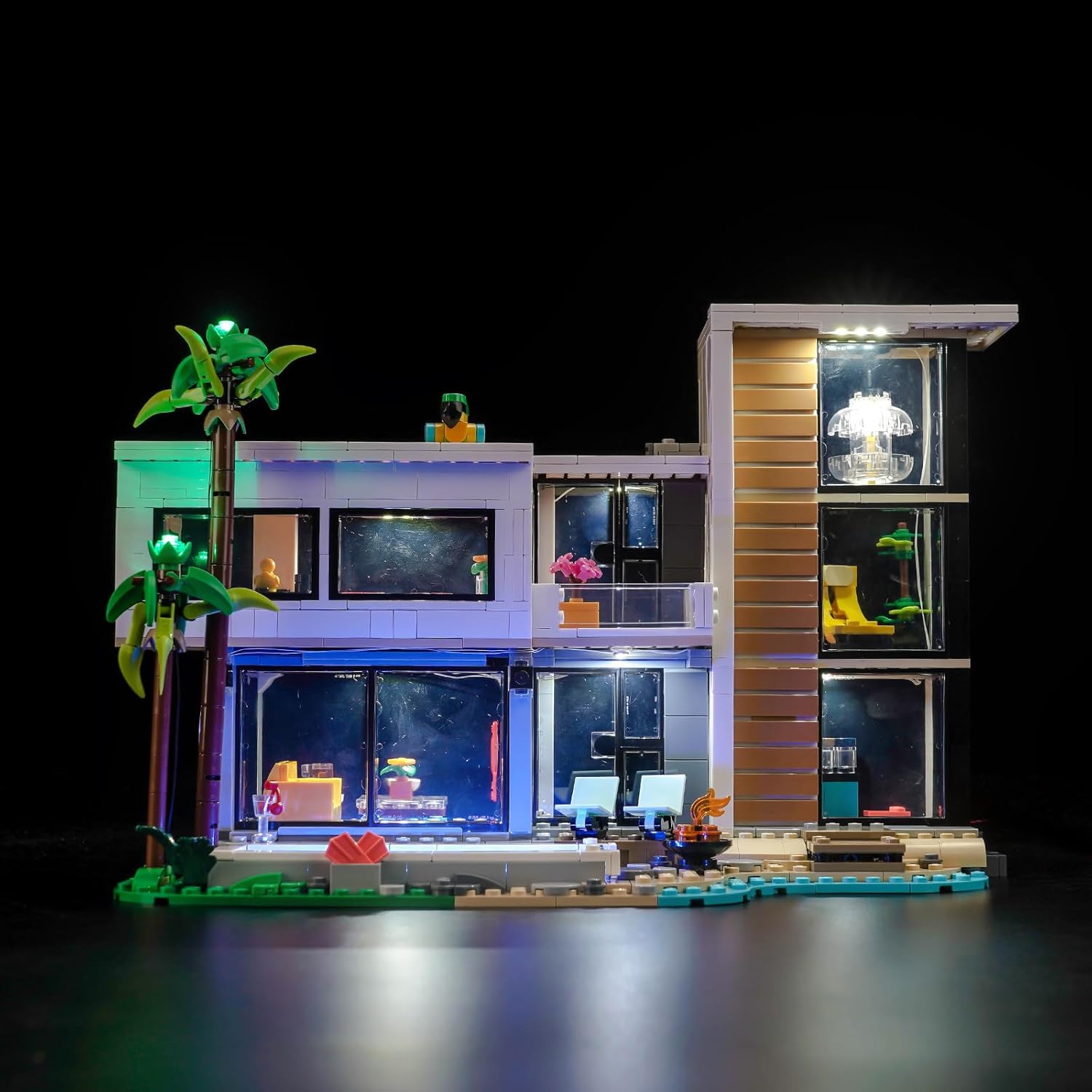 BrickBling Light Kit Compatible with Lego Creator 3 in 1 Modern House, Creative Lighting Compatible with Lego 31153 (Lights Only, No Bricks)