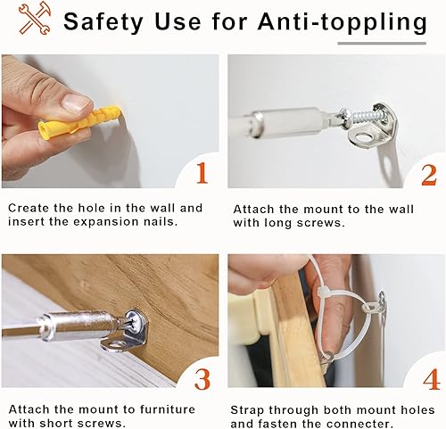 Miniatura 7 de HOMPUS Armario decorativo con puertas y estantes estampados, aparadores rústicos de buffet con puertas de espejo, armario de almacenamiento, barra