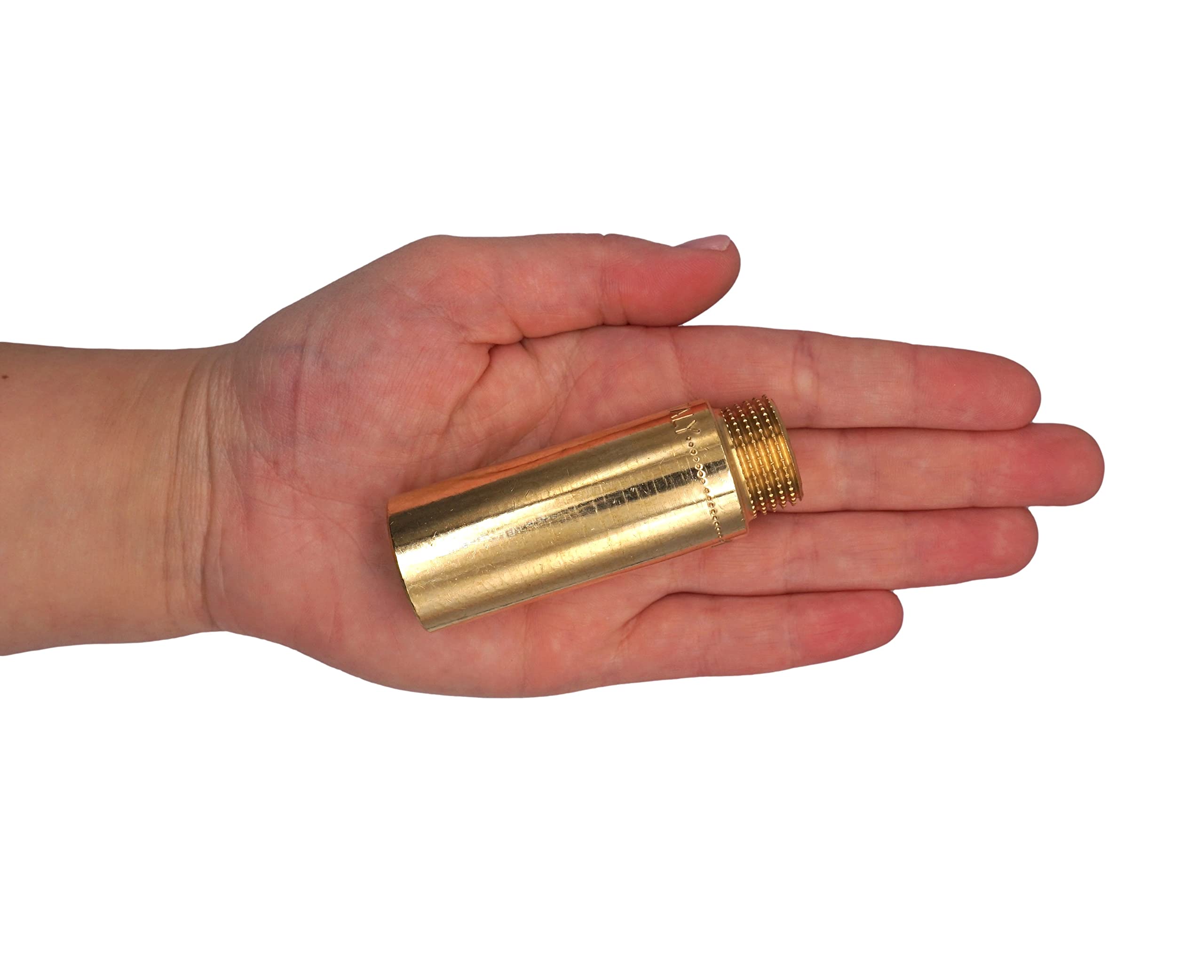 SKIR'CO 2 prolunghe filettate per tubo da 1/2", filettatura maschio e femmina da 60 mm, attacco per tubo in ottone, filettatura BSP