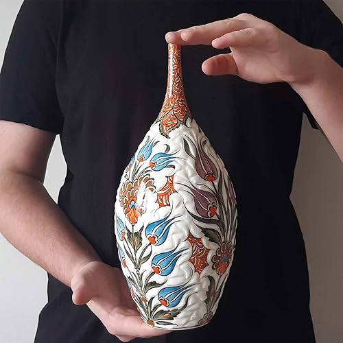 Miniatura 4 de Handmade Ceramic Teardrop Vase, 12 inches
