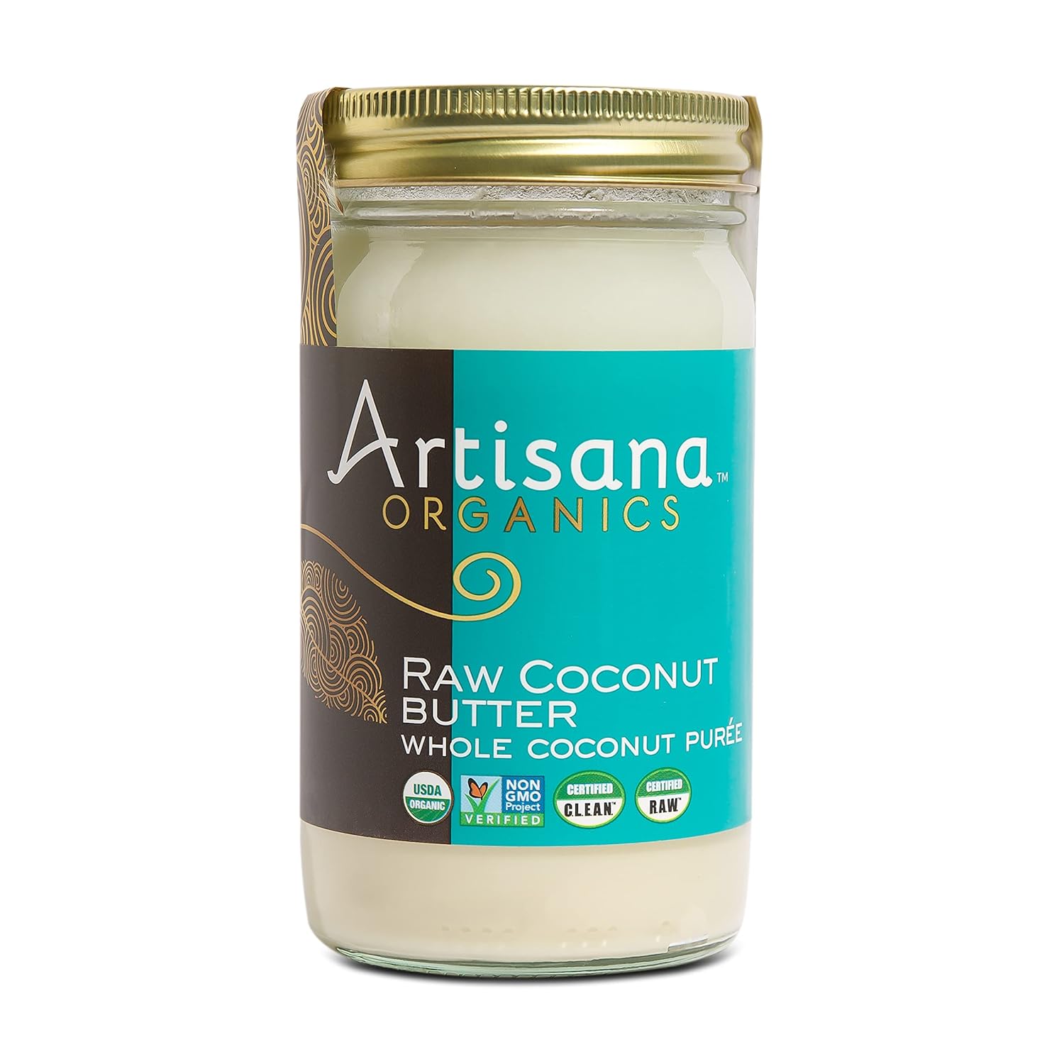 Artisana Organics Raw Coconut Butter 14oz - USDA Organic Keto Vegan Paleo, No Sugar Added, Pure Creamy Coconut Spread for Smoothies & Oatmeal