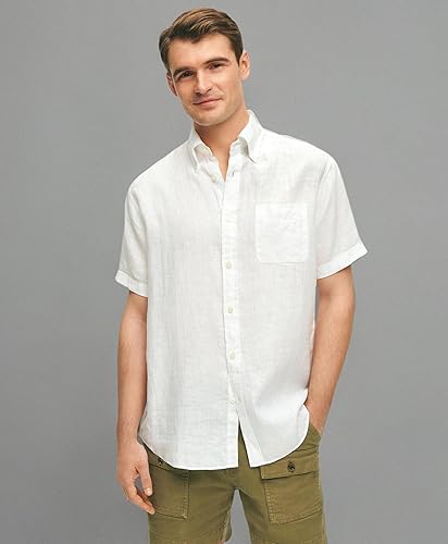 Miniatura 3 de Brooks Brothers Men's Short Sleeve Button Down Sport Shirt
