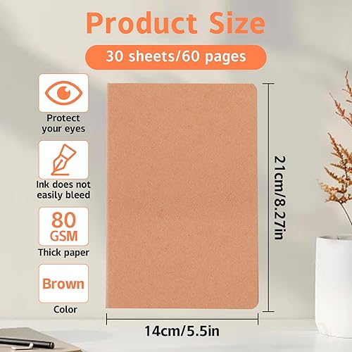 Miniatura 2 de 24 Pack Ruled Notebook (Brown)