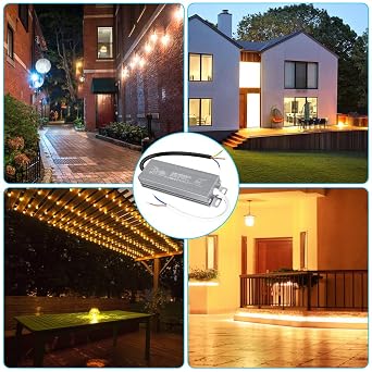 OFFCUP LED Driver, 36W 12V Lighting Transformer, IP67 Waterproof 3A