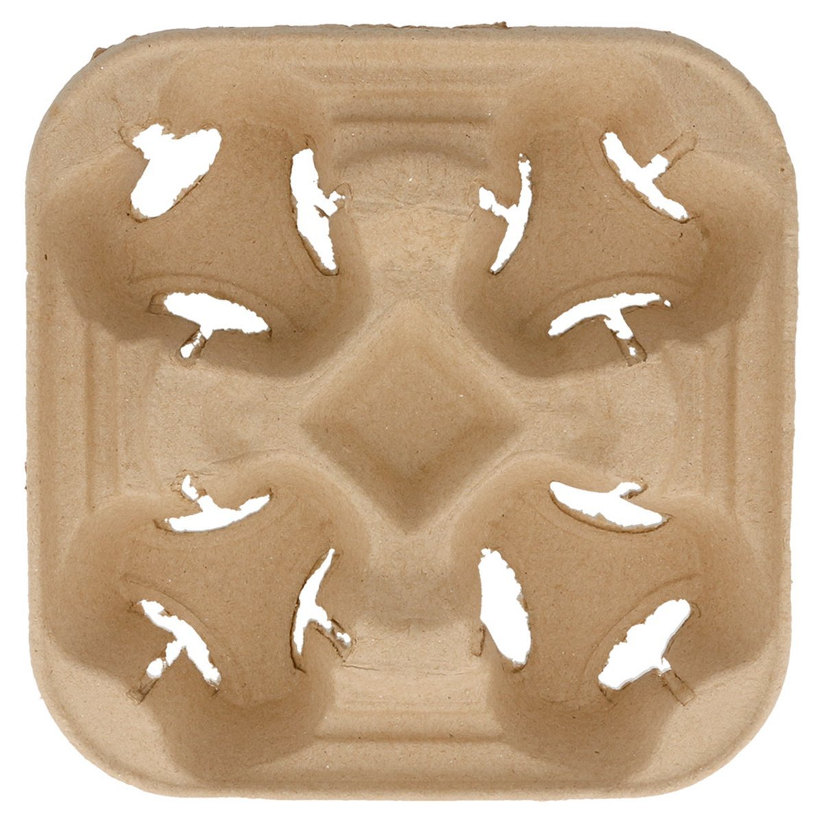 Garcia de pou Porte-Gobelets, 4 Gobelets 22X22 Cm Naturel Carton - 75 unités
