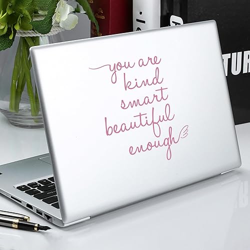 Miniatura 2 de You are Kind Smart Beautiful Enough - Calcomanía de espejo para auto afirmación de autoafirmación, calcomanía de pared de afirmación positiva,