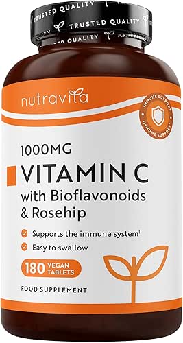 Nutravita Vitamine C 1000mg - Cure de 6 Mois, 180