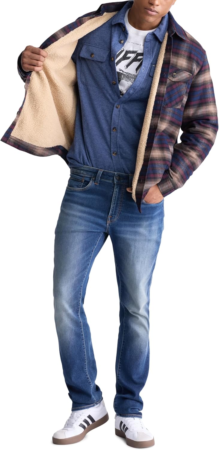 Buffalo David Bitton Men's Shirt Style Shacket Jacket, Whale, Medium - Image 5