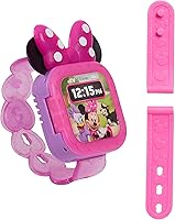 Vista 6 de Disney Junior Minnie Mouse Play Smart Watch con luces y sonidos, 3 piezas, juego de roles, juguetes para niños a partir de 3 años de Just Play