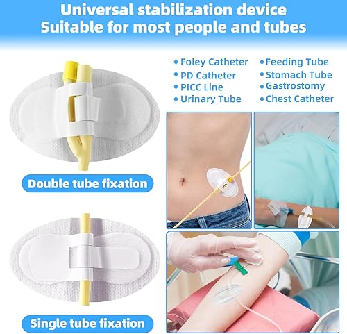 Miniatura 7 de 40 dispositivos de estabilización de catéter Foley, soporte para tubo de catéter, catéter adhesivo para piernas urinarias, soporte para catéter