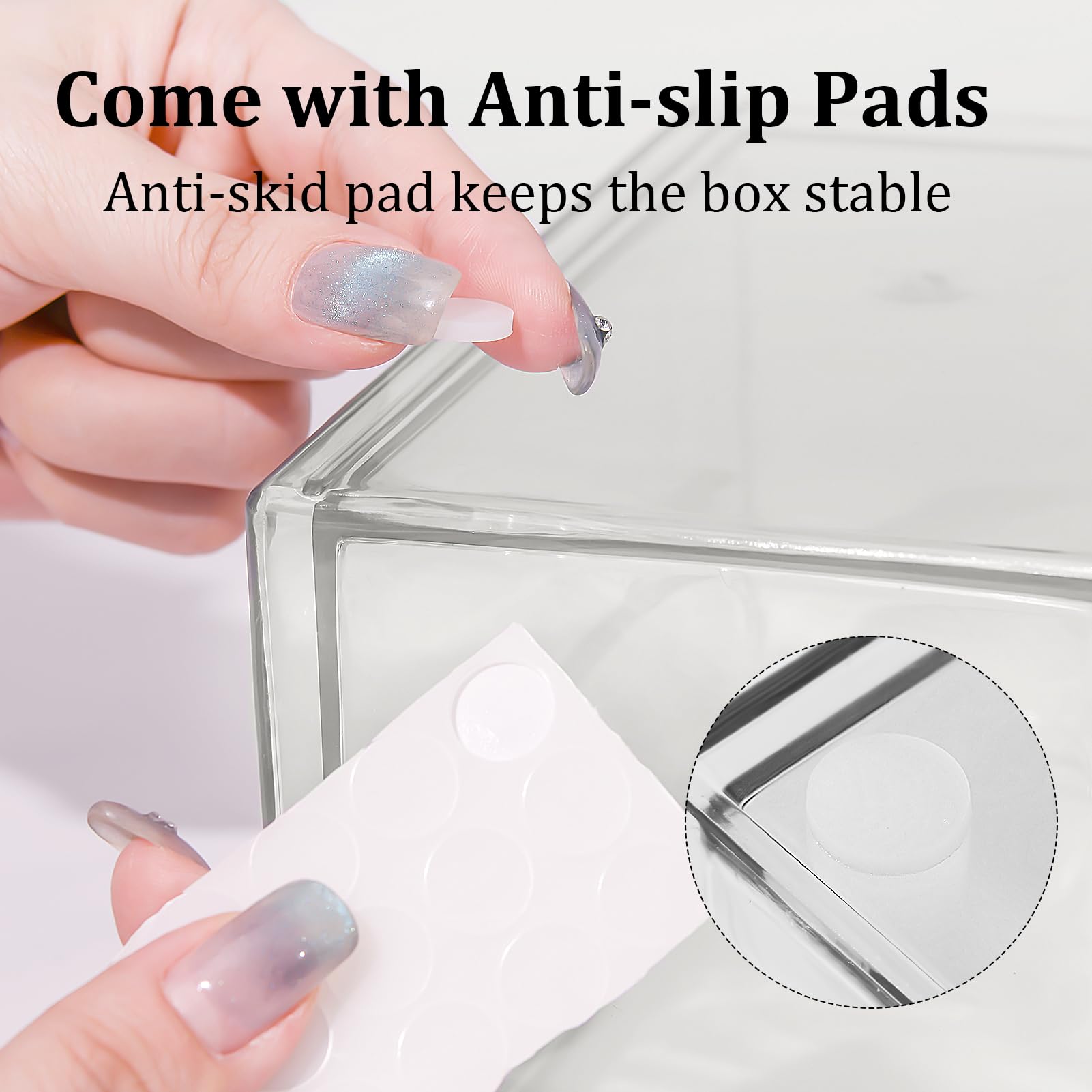 SortNStore Organiseur de Bureau à 16 tiroirs: Lot de 4 avec Patins Antidérapants | Boîte Empilable pour Cosmétiques, fournitures de bureau, outils et blocs de construction