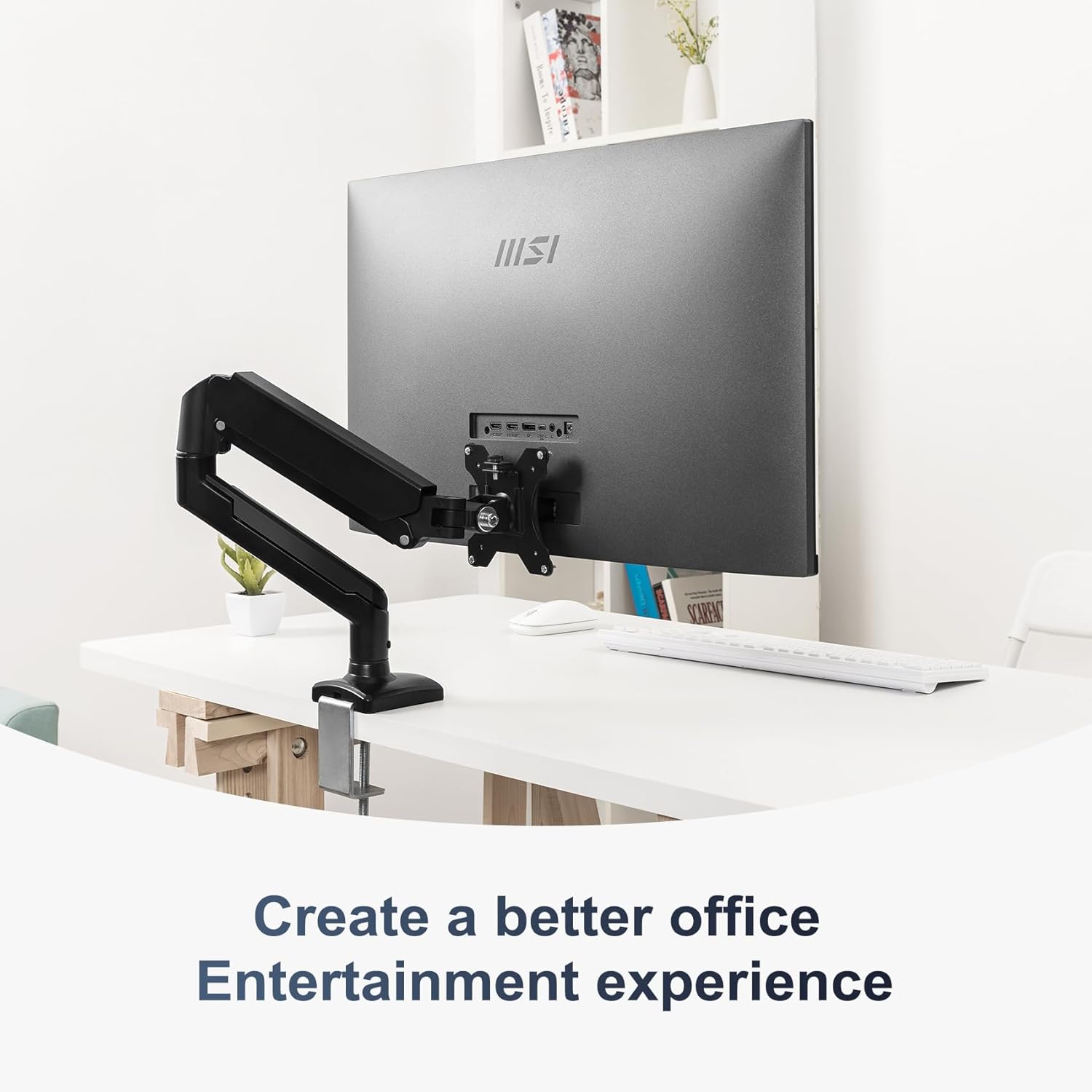 Monitor Arm/Mount VESA Bracket Adapter Compatible with MSI Monitor (MD271UL, MD271ULDE) - 75x75mm 100×100mm Black