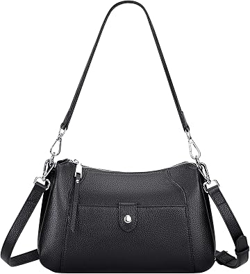 Over Earth Genuine Leather Small Hobo Crossbody Bags for Women