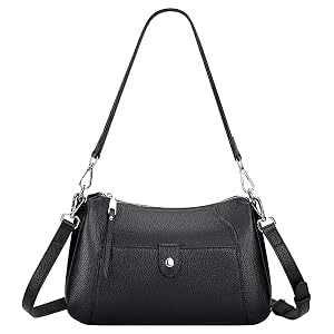 Over Earth Genuine Leather Small Hobo Crossbody Bags for Women Shoulder Purses and Handbags
