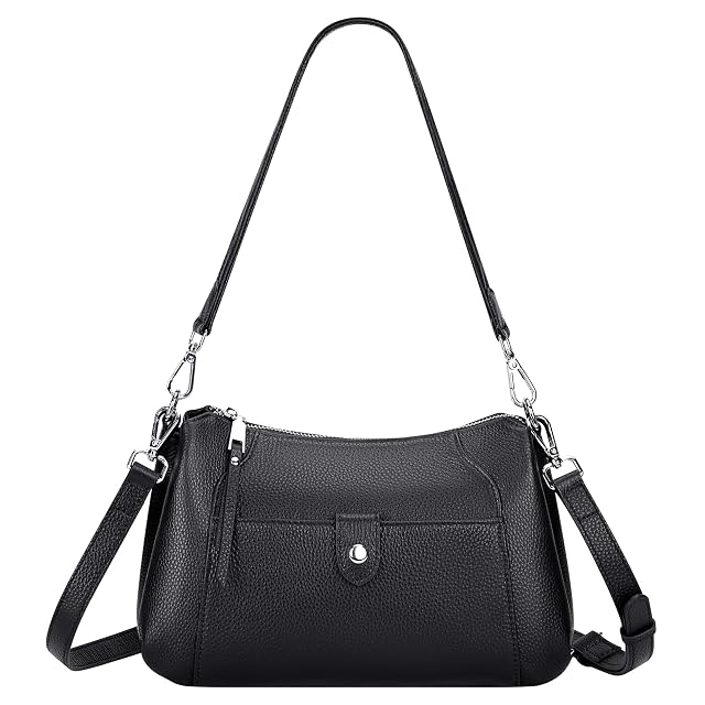 Over Earth Genuine Leather Small Hobo Crossbody Bags for Women Shoulder Purses and Handbags
