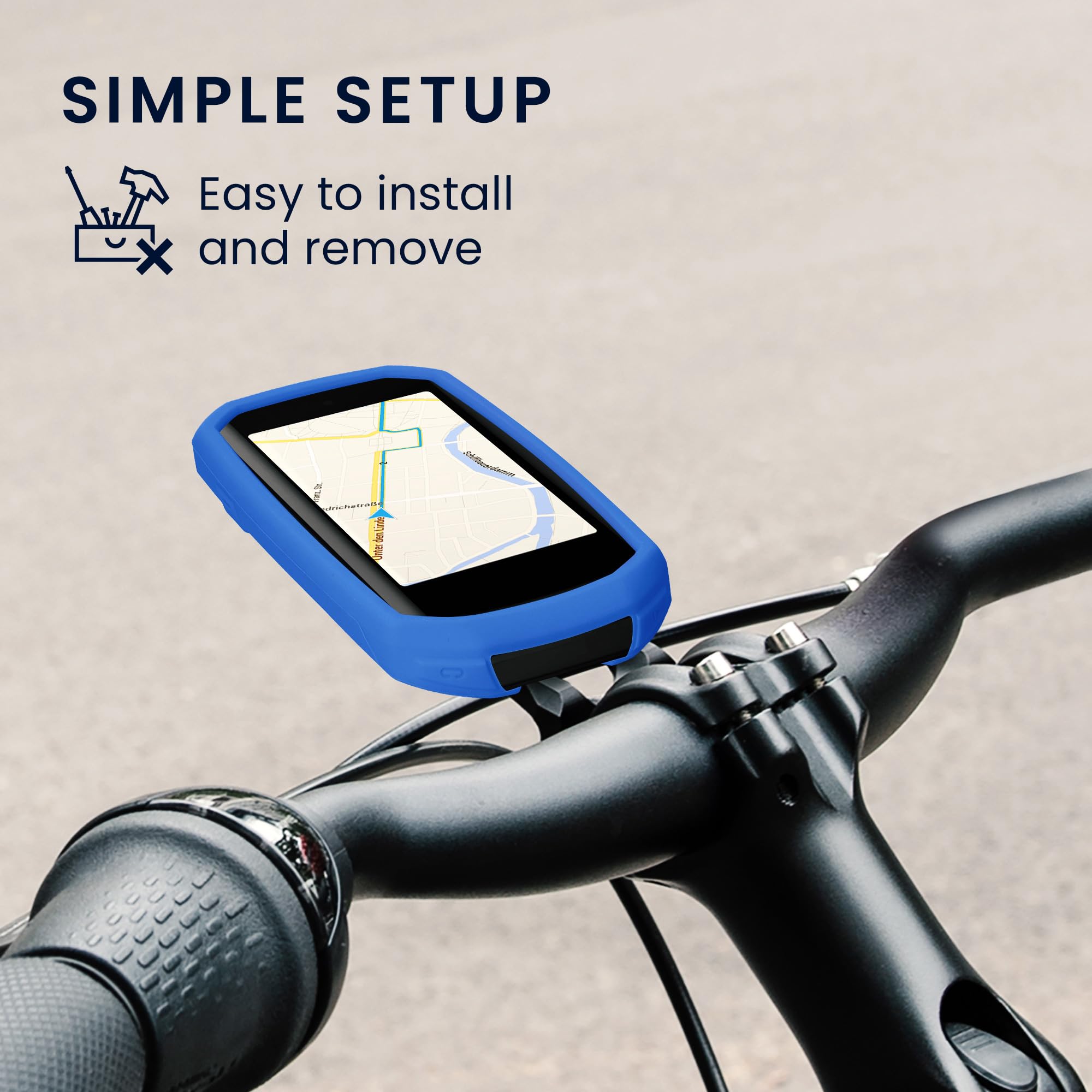 Kwmobile Custodia Protettiva In Silicone Per Garmin Edge 1050, Compatibile Con Manubri Da 26-35 Mm, Kit Di Montaggio Incluso - 2