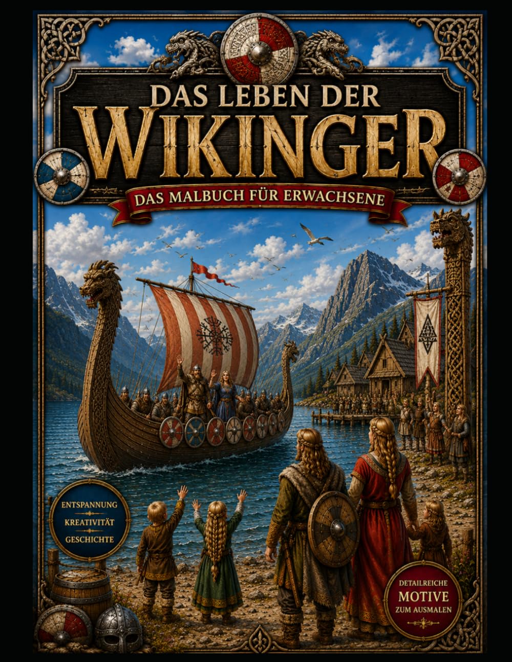 Das Leben der Wikinger - Das Malbuch für Erwachsene