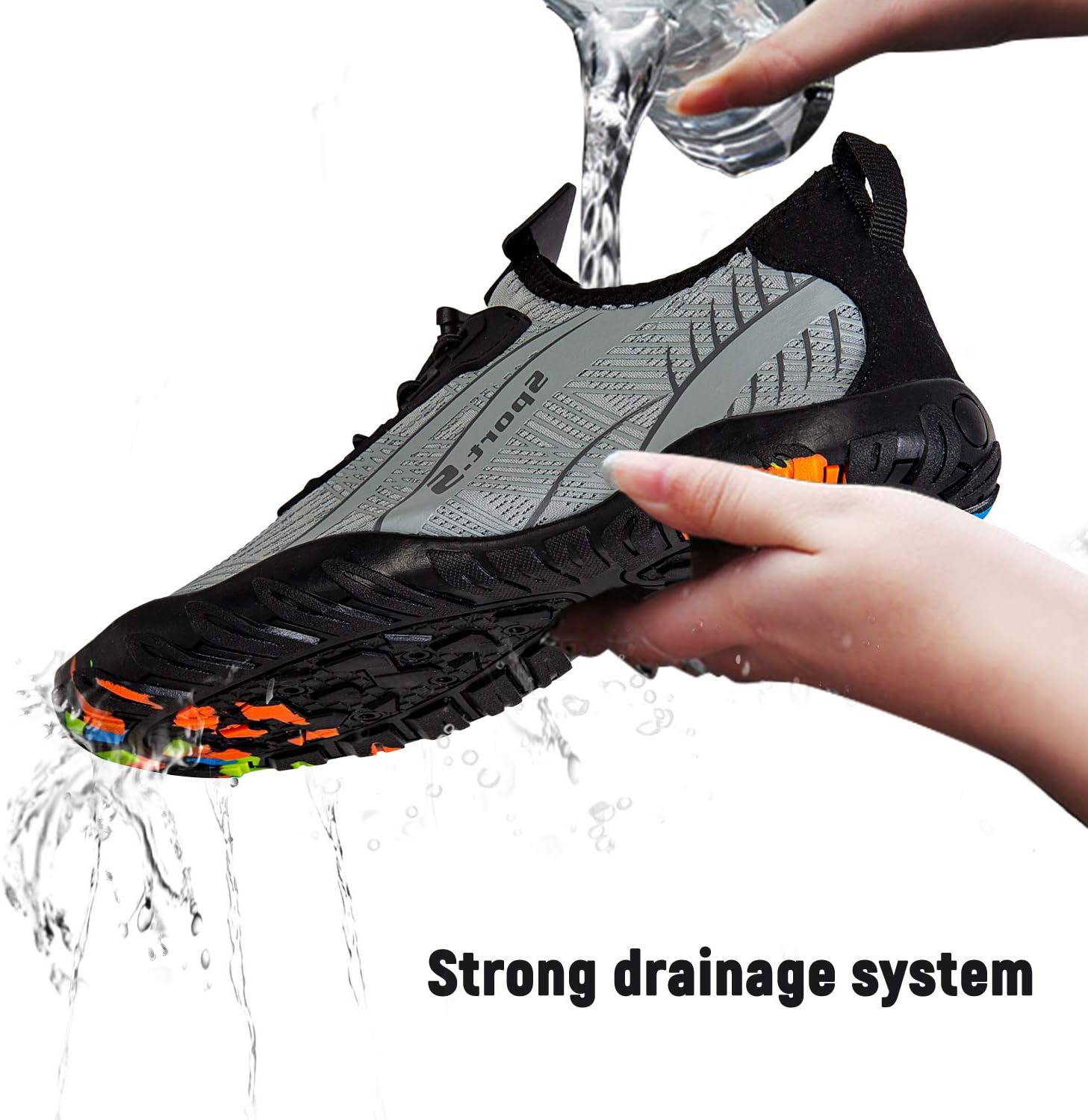 IceUnicorn Strandschuhe Badeschuhe Damen Herren Schwimmschuhe Aquaschuhe Sommer Schnell Trocknend Surfschuhe - Image 5