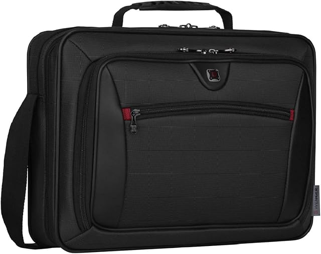 Wenger 600646 INSIGHT 16 Inch Laptop Case, Airport-Friendly Case with iPad/Tablet/eReader Pocket in Grey {10 Litre}