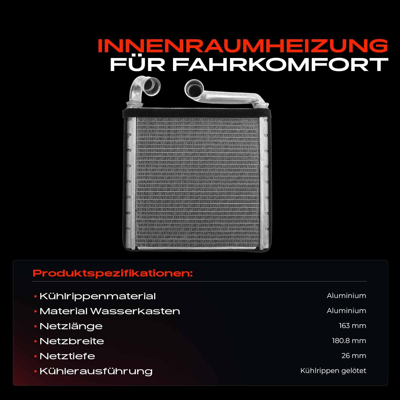 Frankberg Innenraumheizung Kompatibel mit Golf Alltrack BA5 BV5 1.6L-2.0L 2014-Heute Tig.uan AD1 AX1 1.4L-2.0L 2016-Heute Pas.sat 3G2 CB2 1.4L-2.0L 2014-Heute Replace# 5QD819031