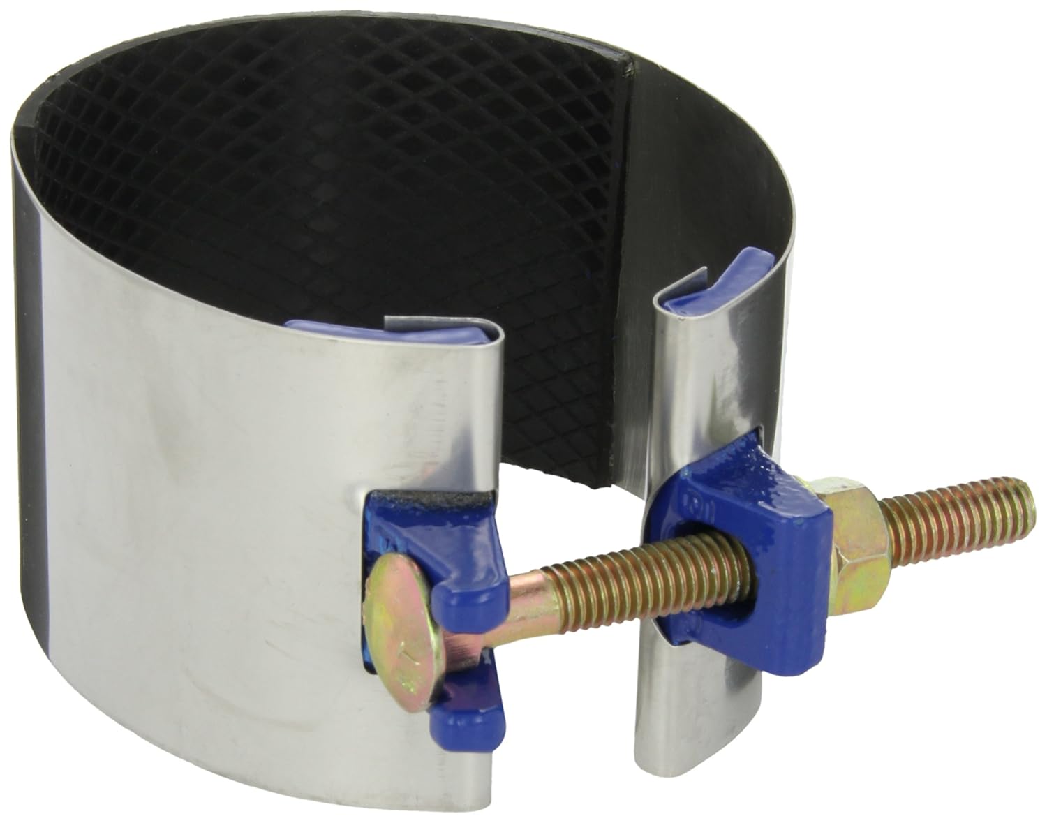 24500045003000 Stainless Steel Repair Clamp, Redi-Clamp, Carbon Steel Bolt, 1 Bolt, 3 Length, 4 Pipe Size