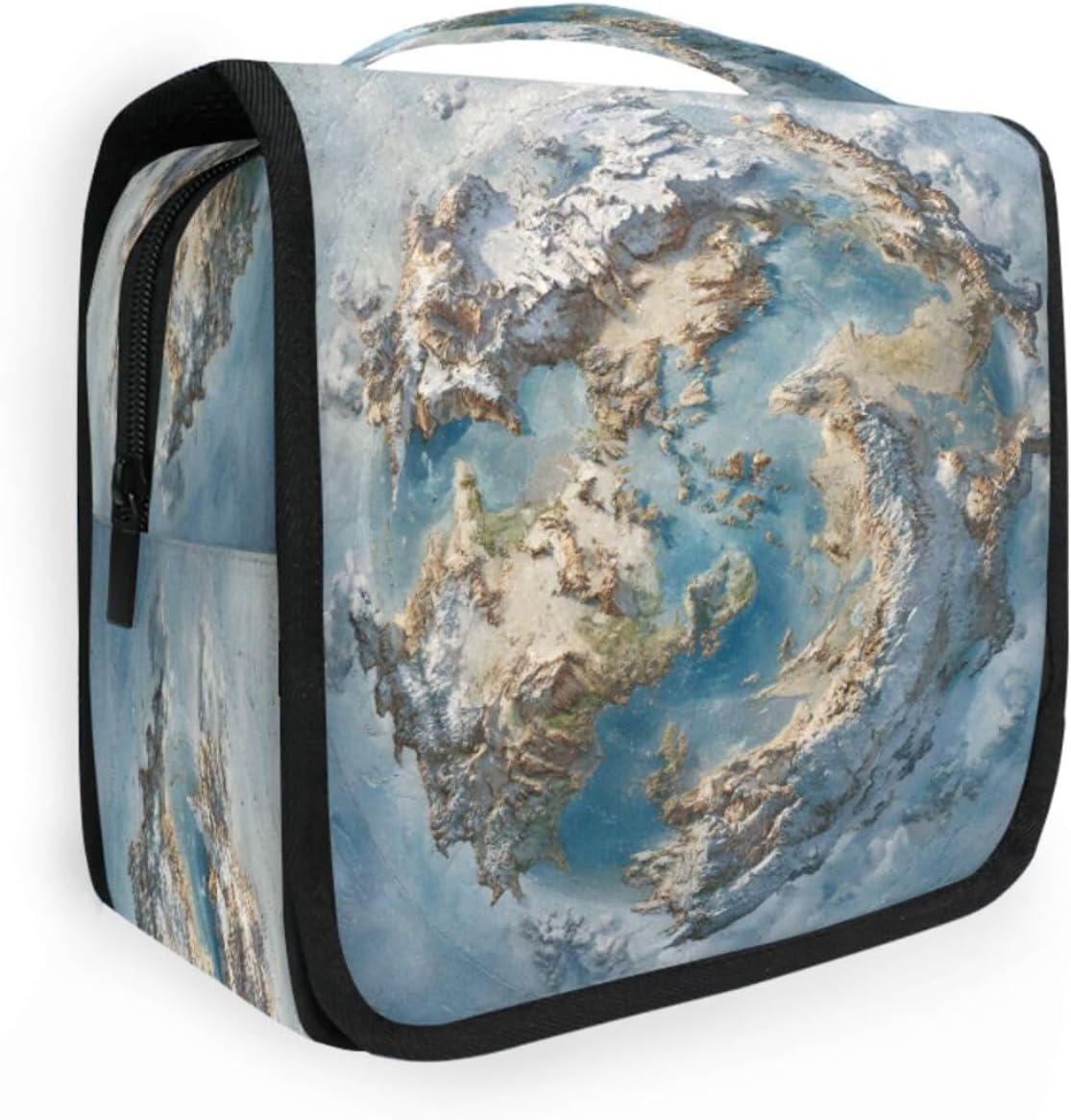ALAZA Funny World Map Art Travel Toiletry Bag Organizer