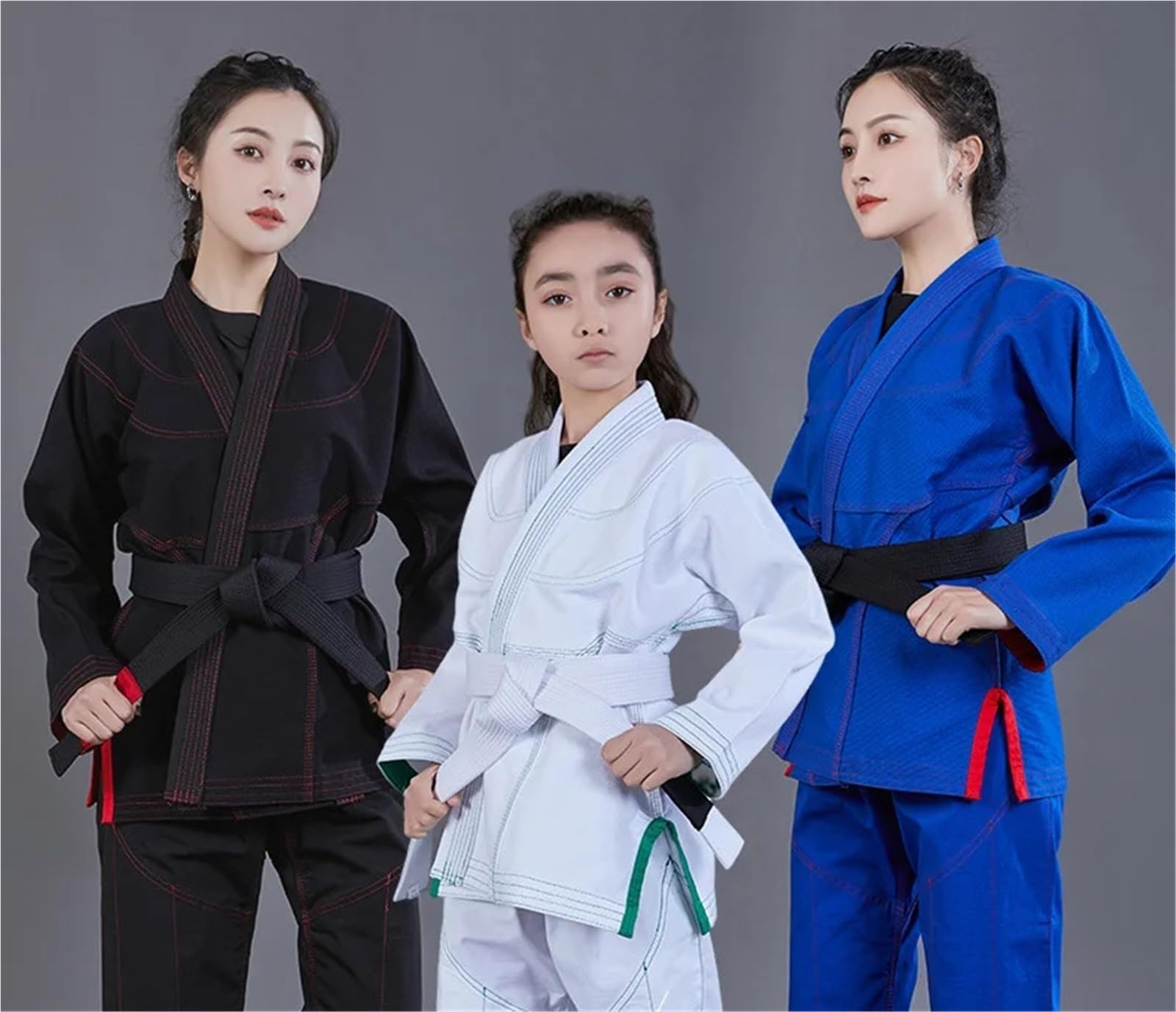 Judoanzug Judo-Anzug Professioneller for Erwachsene Herren und Damen Blau Weiß Schwarz Judo-Anzüge