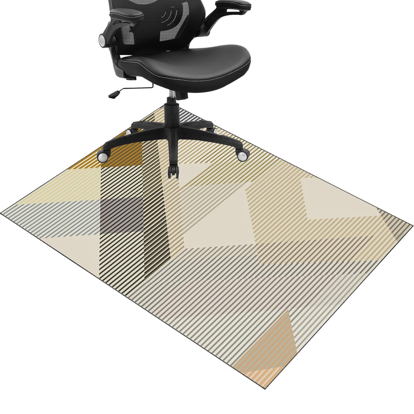 JaevKwzy Office Chair Mats for Carpeted Floors, Gaming Chair Mat, Carpet Protection Mat, Hardwood Floor Mat Protector, Non Slip Chair Floor Mat,Desk Chair Mat for Parquet, Tile, Laminate 80 x 100 cm