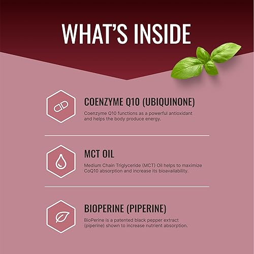 Miniatura 2 de Approved Science CoQ10 MD - Extra Strength 250mg CoQ10 puro con Bioperine para una absorción más rápida - Aumenta los niveles de antioxidantes,