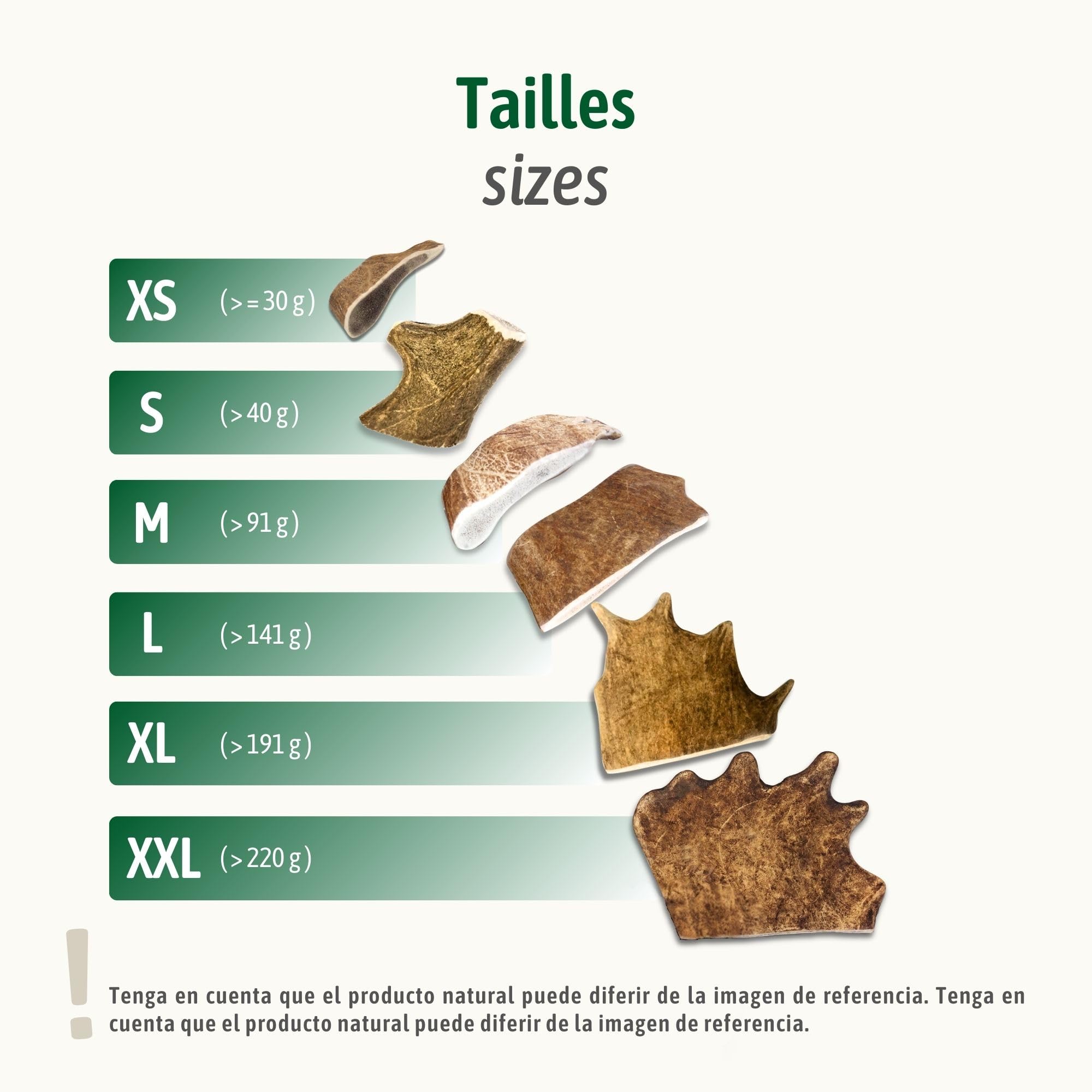 ChronoBalance, XXL Gamo asta de Ciervo para Perros, 100% Natural Snack para el Cuidado Dental, Juguete y Hueso para Perros con minerales y nutrientes, Conjunto de 2