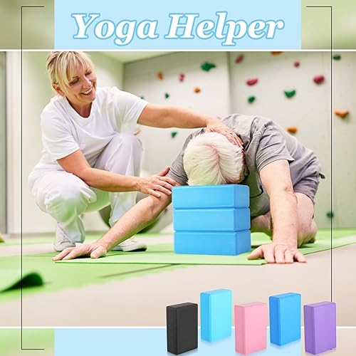 Miniatura 4 de Meooeck Paquete de 30 bloques de yoga a granel de espuma Eva, 9 x 6 x 3 pulgadas, espuma de ladrillo de ejercicio de alta densidad, suave,