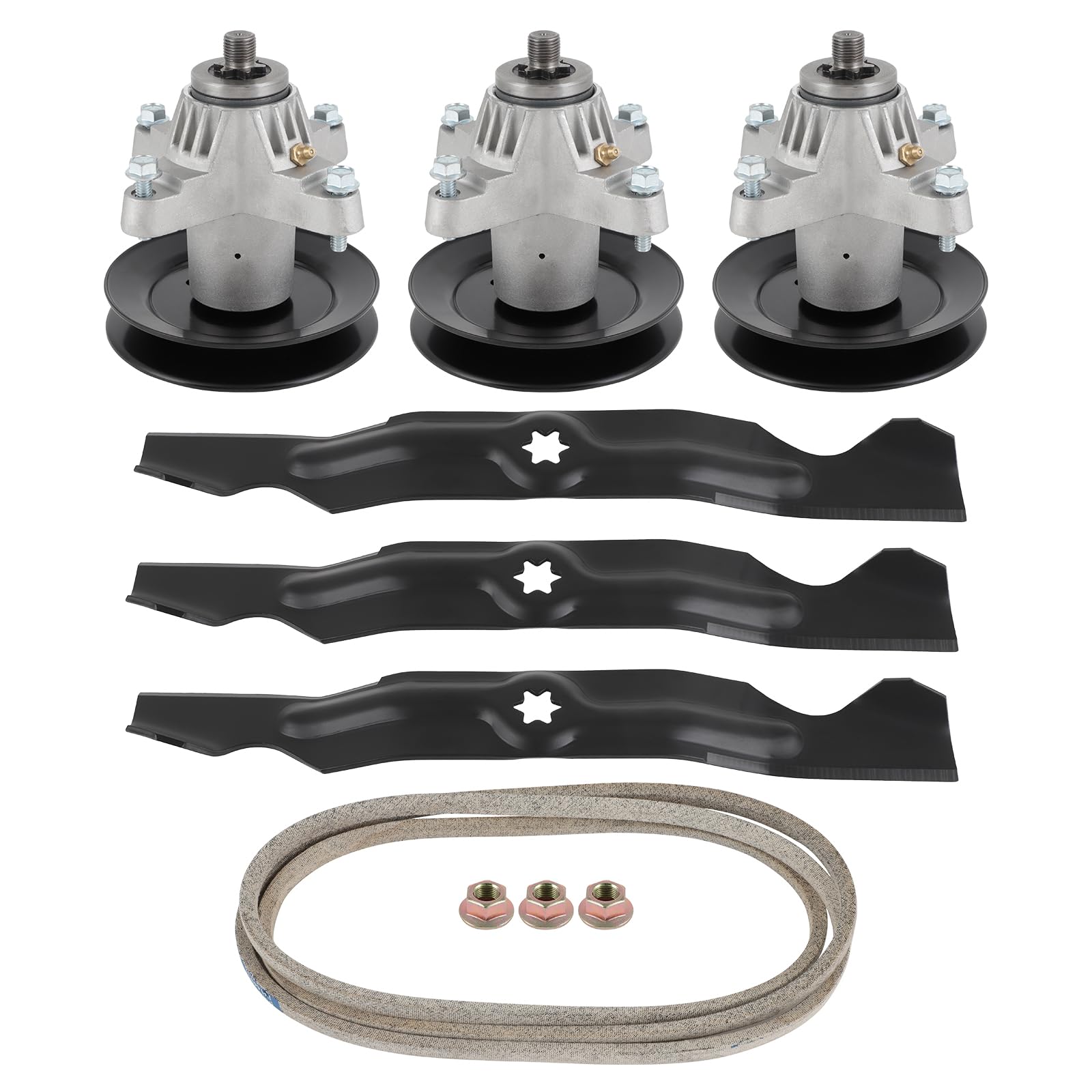 scitoo deck rebuild kit 50" fit for cub cadet 50" rzt deck rebuild kit blades spindle assembly belt mower for troy bilt, for mtd