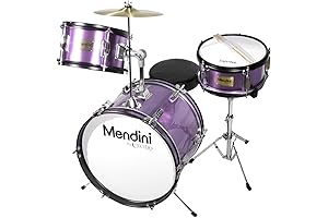 Mendini by Cecilio 3-Piece Kids Drum Set