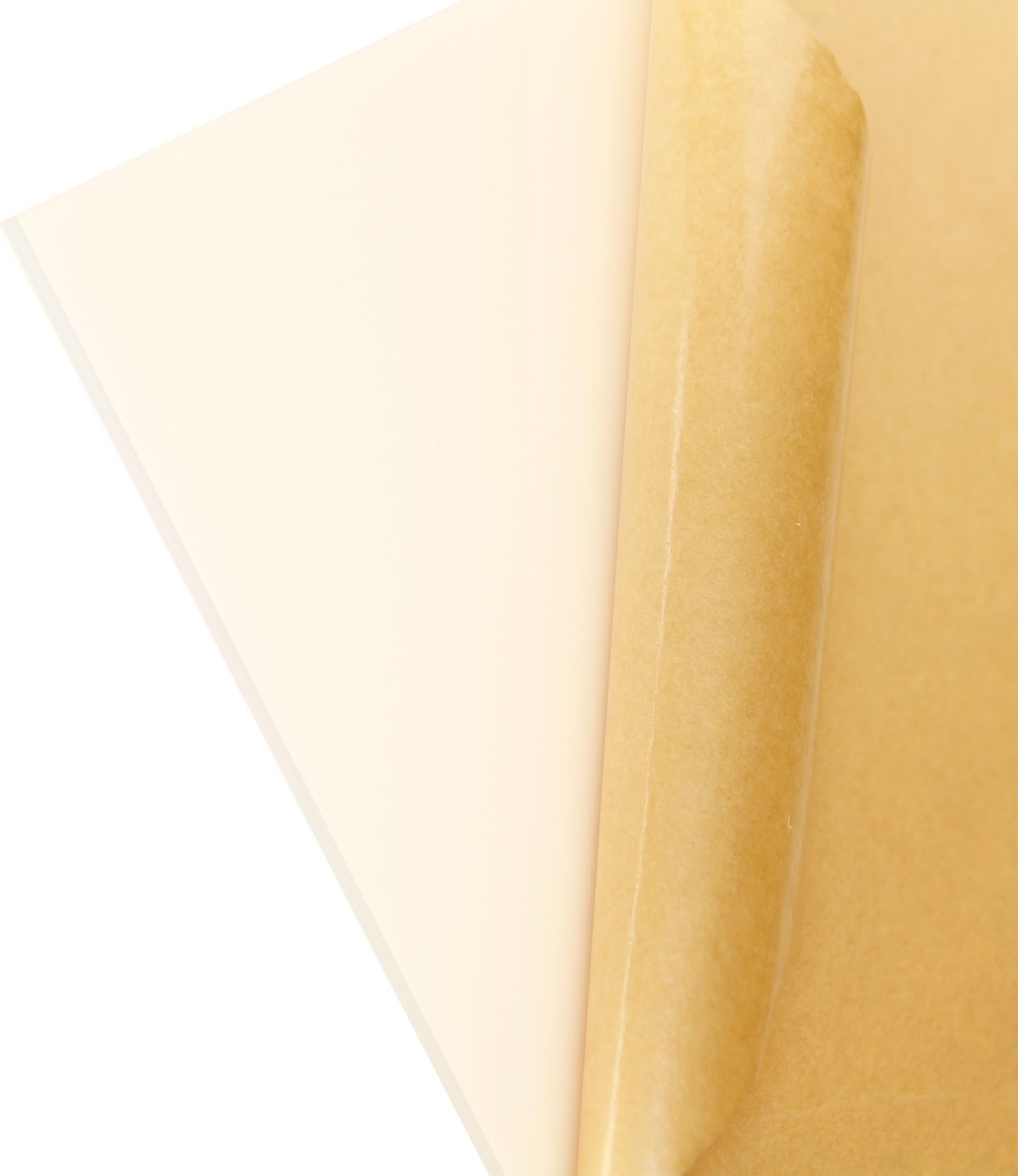 Cast Acrylic Sheet - .118" Thick, Medium White, 12" x 12" Nominal