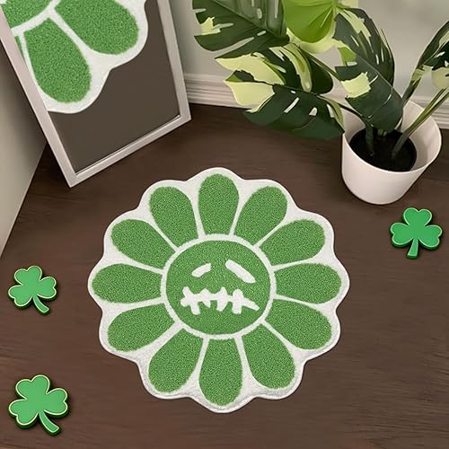 Miniatura 10 de Trippy Alfombra de Cara Feliz Alfombras Geniales Tufted de Secado Rápido Tapetes de Baño para Baño Antideslizantes Tapete de Baño Absorbente de Agua
