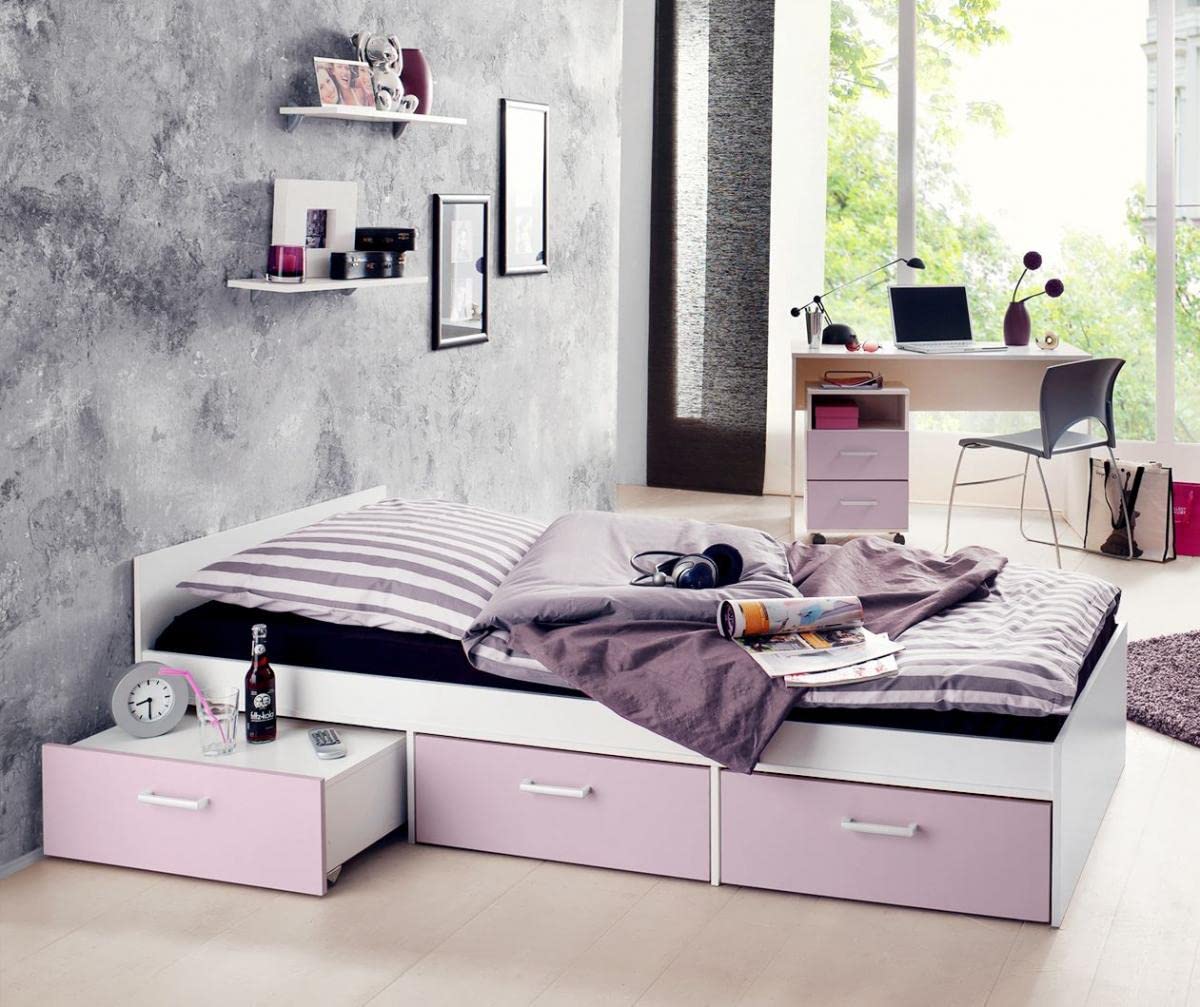 Jugendzimmer Berlin weiß matt Flieder 5-TLG. EAN 4260498522767