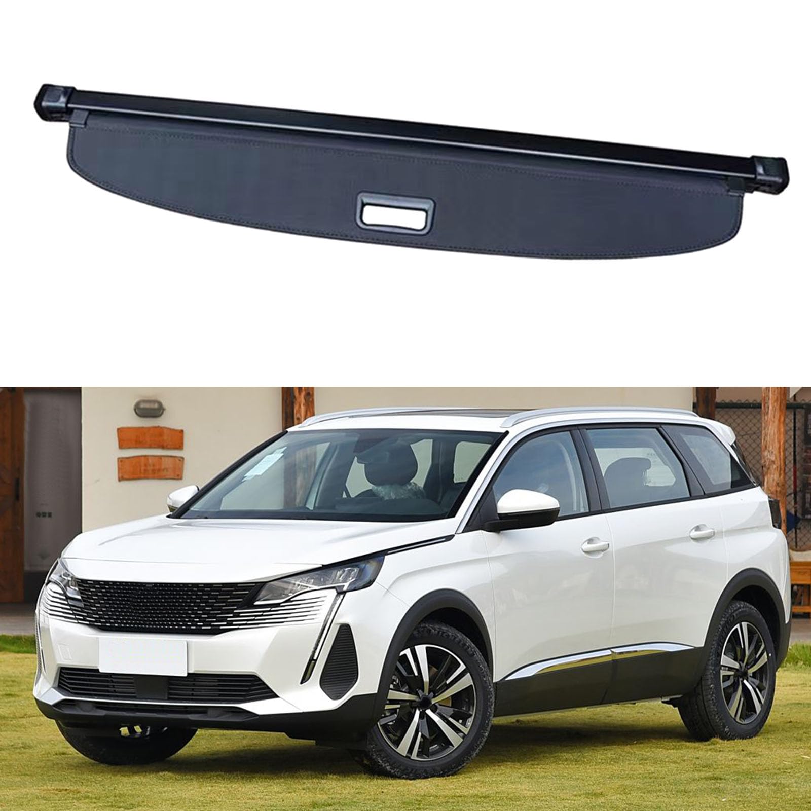 Cubierta retráctil para Peugeot 5008 que protege tu equipaje y aporta total privacidad