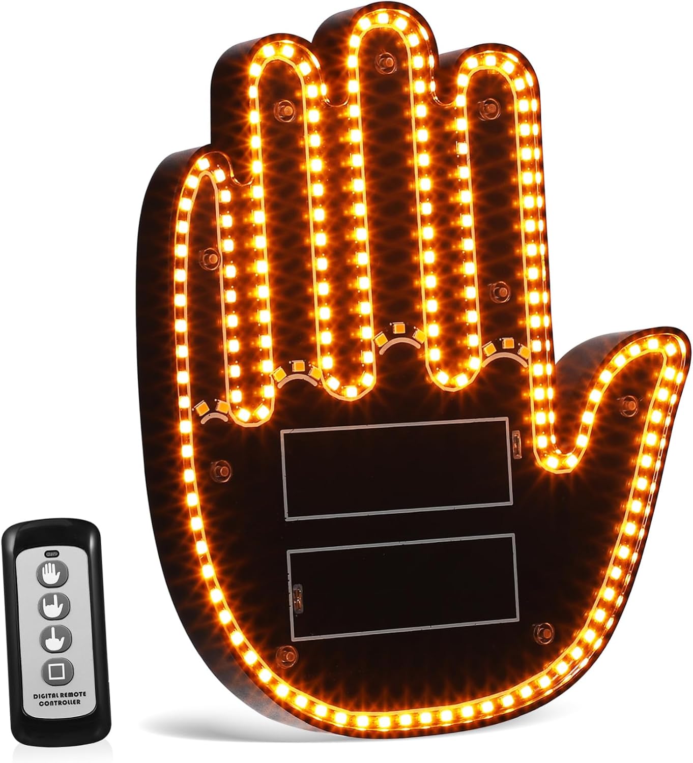 balacoo Gesture Light for Car Hand Shape Led Palm Lamp Easy Operation Bright Illumination Portable Car Accessory