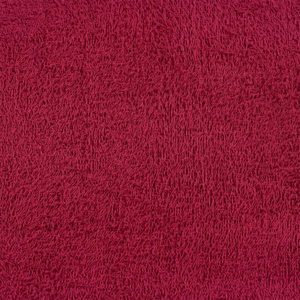 Saunatücher FROGN 4 Stück Bordeaux 80x200 cm 360 g/m² Baumwolle saugfähig weich mit Schlaufe für Sauna, Bad, Fitness, Strand, Wellness, Reise, Hotel, Sport, Körperpflege